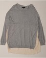 WHISTLE Damen Pullover Pulli mit U-Boot-Ausschnitt UK 18 XL Grau Colourblock CV12