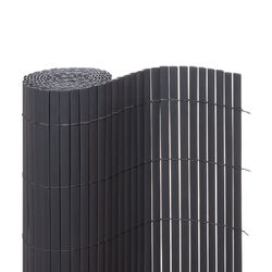 Sichtschutzmatte PVC Sichtschutzzaun Windschutz grau braun bambus VENTANARA✔ Montage ohne Bohren ✔ kürzbar ✔ robust