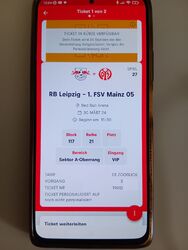 RB Leipzig gg Mainz 05 VIP Hospitality Ticket