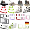 Wandregal Hängeregal Bücheregal Cube CD Regal 1er 3er Set Holzregal Schweberegal