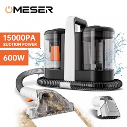 OMESER Tragbar Waschsauger Nass Sauger Teppich Polster Reiniger 15000Pa 600W15000Pa/600W/1.5L water tank