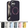 Hülle für iPhone 16 15 14 13 12 11 Pro Max Silikon Magsafe Handy Schutz Case