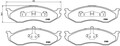 BREMBO Bremsbelagsatz, Scheibenbremse P 37 004 für JEEP KIA