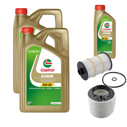 FEBI Inspektionspaket 11L Castrol EDGE Titanium FST 5W-30 LL für Audi A8 4H2