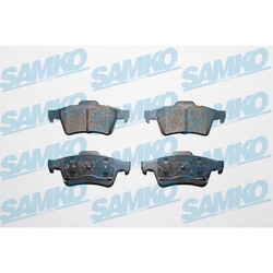 1x ORIGINAL® SAMKO Bremsbelagsatz, Scheibenbremse Hinten für Opel VECTRA C