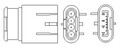MAGNETI MARELLI Lambdasonde 466016355154 für ABARTH ALFA ROMEO