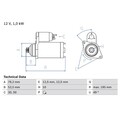 Bosch Anlasser für Audi Seat Skoda VW