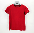 Primark Damen T-Shirt Kurzarmshirt Stretch aus Baumwolle Rot in Gr. 42/44