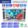 Für Opel Corsa C/D Zafira B Astra G H Apple Carplay Android14 Autoradio GPS NAVI