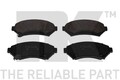 Bremsbelagsatz Scheibenbremse Vorderachse für OPEL CHEVROLET PONTIAC BUICK
