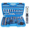 BGS STECKSCHLÜSSEL-SATZ RATSCHENKASTEN NUSS SET 192-tlg. + ARBEITSLEUCHTE LED