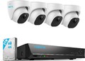 Reolink 4K Überwachungskamera Aussen Set, 4X 8MP PoE IP Kamera Überwachung mit