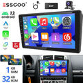 Autoradio Android 13 Carplay GPS RDS DAB+ MIK 32G Kam Für Peugeot 407 2004-2011
