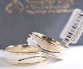1 Paar Trauringe Eheringe Hochzeitsringe Gold 333 - Bicolor - Breite: 6mm - Top