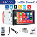 Doppel 2 DIN Carplay Android Auto Autoradio CD DVD AM RDS 3 USB Bluetooth TF AUX