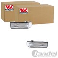 2X VAN WEZEL BLINKLEUCHTE BLINKER GLASKLAR AUßENSPIEGEL PASSEND FÜR FIAT DOBLO