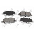 1x ORIGINAL® Abakus 231-02-031 Bremsbelagsatz, Scheibenbremse Hinten, inkl.