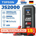 Topdon JS2000 Starthilfe 2000A KFZ Jump Starter Auto Powerbank Ladegerät Booster