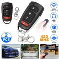 433MHz Garagentoröffner Fernbedienung Duplikator Schlüsselbund Funk Türöffner 2x