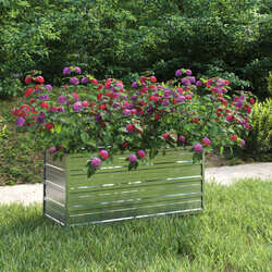 Hochbeet Gartenbeet Gemüsebeet Metall Pflanzbeet Pflanzkasten Blumenbeet Garten