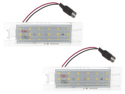 2x NUMMERNSCHILD KENNZEICHENBELEUCHTUNG LED FÜR OPEL ASTRA CORSA INSIGNIA ZAFIRA