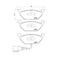 1x Bremsbelagsatz, Scheibenbremse BREMBO P 85 072X passend für AUDI SEAT VW