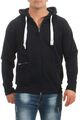 Herren leichte Sweatshirtjacke Zip Hoodie Kapuzenjacke Sweatjacke Jacke Sweater