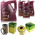 MANN-FILTER Inspektionspaket 8L MANNOL Combi LL 5W-30 für Nissan Interstar Bus