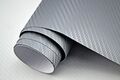 23,6€/m² 3D Carbon Folie silber  25 x 152 cm selbstklebend Klebefolie Muster