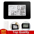 Digitale LCD Funk-Wetterstation Wecker Temperatur Hygrometer mit Außensensor Uhr