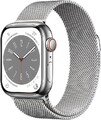 Apple Watch Series 8 [GPS + Cellular, inkl. Milanaise-Armband silber] 41mm Ede S