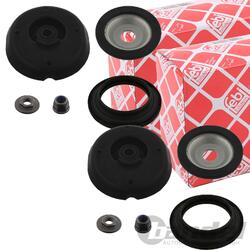 2x FEBI FEDERBEINLAGER DOMLAGER VORDERACHSE passend für PEUGEOT 207 1.4 1.6