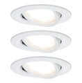 Paulmann LED Einbauleuchte Nova Plus Coin Basisset schwenkbar Rund Dimmbar Weiss