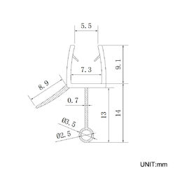 SONNI Ersatzdichtung Duschdichtung Wasserabweiser 6mm für Duschtür Bad 70-120cm
