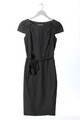 WAREHOUSE A-Linien Kleid Damen Kleid Gr. DE 38 hellgrau Business-Look