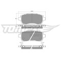 1x Bremsbelagsatz, Scheibenbremse TOMEX Brakes TX 16-47 passend für DAIHATSU