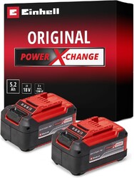 Original Einhell Akku PXC-Twinpack 5,2 Ah Power X-Change (Li-Ion, 18 V, 2x... 
