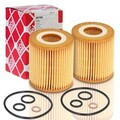 2xORIGINAL FEBI BILSTEIN ÖLFILTER ÖLFILTERSATZ BMW 1ER 3ER 5ER X1 X3 26705