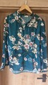 edle, elegante Bluse, Gr. 40, Gerry Weber, neu, türkis-blau mit Blumenmuster