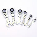 BGS Ratschen Ringmaulschlüssel kurz Schlüssel SW 8 -19 mm abwinkelbar um 180°