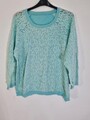 MARISOTA Damen Langarm Damen Bluse Oberteil Pullover Spitzenkleid Neuwertig UK 24 EU 52
