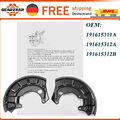 2x Ankerblech Vorne Schutzblech Bremsscheibe Deckblech für VW GOLF 2 3 4 Vento
