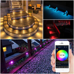 WIFI Bluetooth LED Bodenleuchte Außen Gartenlampen Einbaustrahler Wegbeleuchtung31mm,warmweiβ,kaltweiβ,RGB,RGB+warmweiβ & DHL 2-4 Tagen