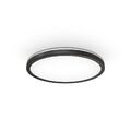 LED Deckenleuchte ultraflach Panel Deckenlampe indirektes Licht Flur 18W schwarz