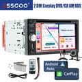 6.2" 2 DIN Autoradio DVD CD Apple CarPlay Android Auto Bluetooth AM RDS Kam MIK