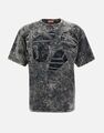 Diesel T-boxt Peelovel Rauchgraues Baumwoll-t-shirt  100% Original