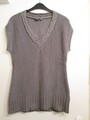 ESPRIT Damen Pullunder in Hellgrau - Zopfstruktur am Kragen  - Gr. M - wie neu!
