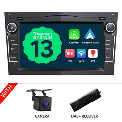 CAM+DAB+Autoradio 7" Android 13 Navi CarPlay Für Opel Astra H Corsa C/D Zafira B