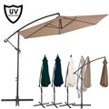 3x2.5m Sonnenschirm Ampelschirm Kurbel Marktschirm Gartenschirm Balkon Schirm