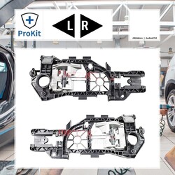 2x Metzger Rahmen, Türaußengriff Links, Rechts für VW PASSAT B7 Variant